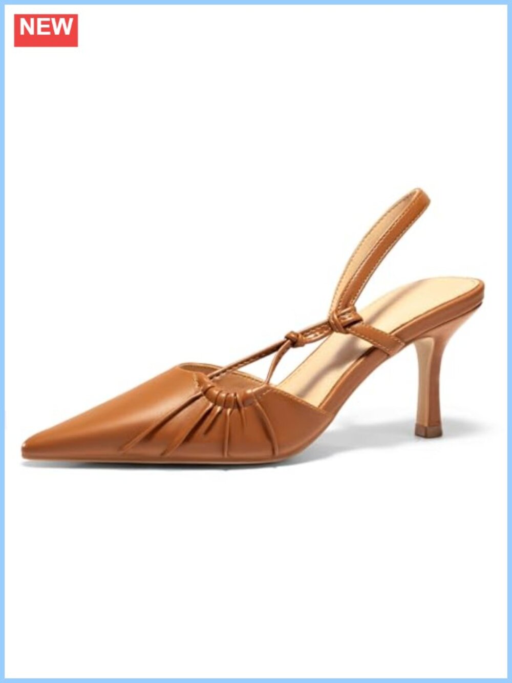 Slingback Kitten Heels Closed Pointed Toe D'Orsay Pumps Wedding Party Dress